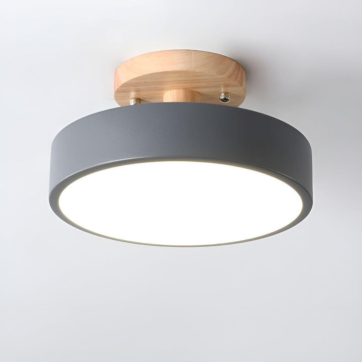 Norida Plafonnier Rond Design Italien Chic | Blanc Lumière Chaude 3000K Salon
