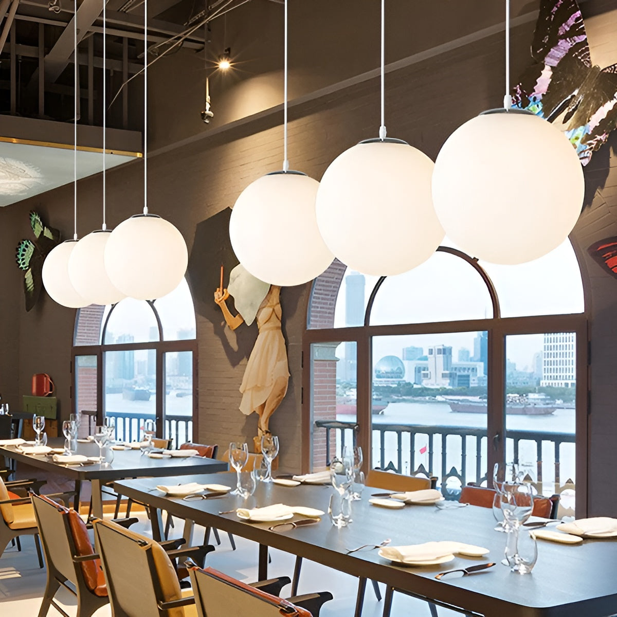 Suspension Métal Moderne | Parfaite pour Salle à Manger et Salon en Noir