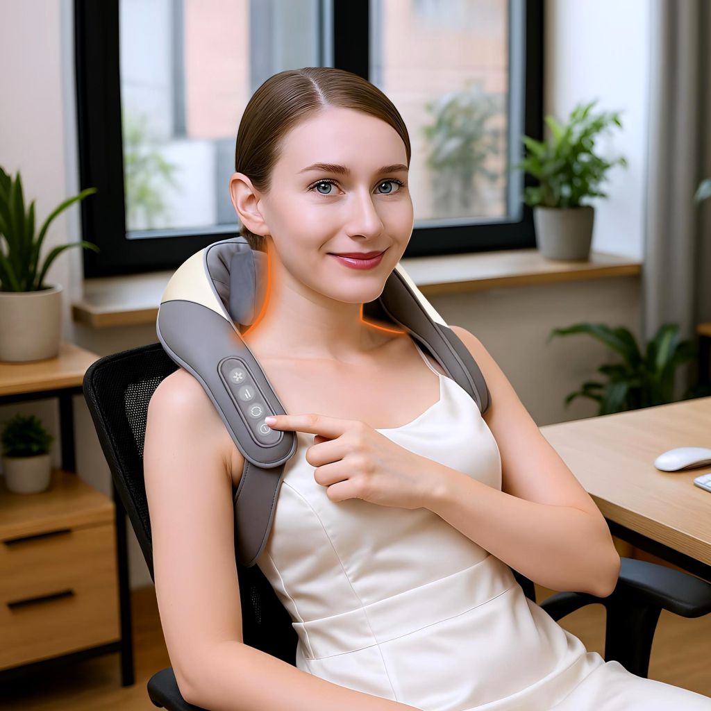 Masseur Nuque et Épaules Premium Shiatsu — Soulagement des Douleurs Chroniques