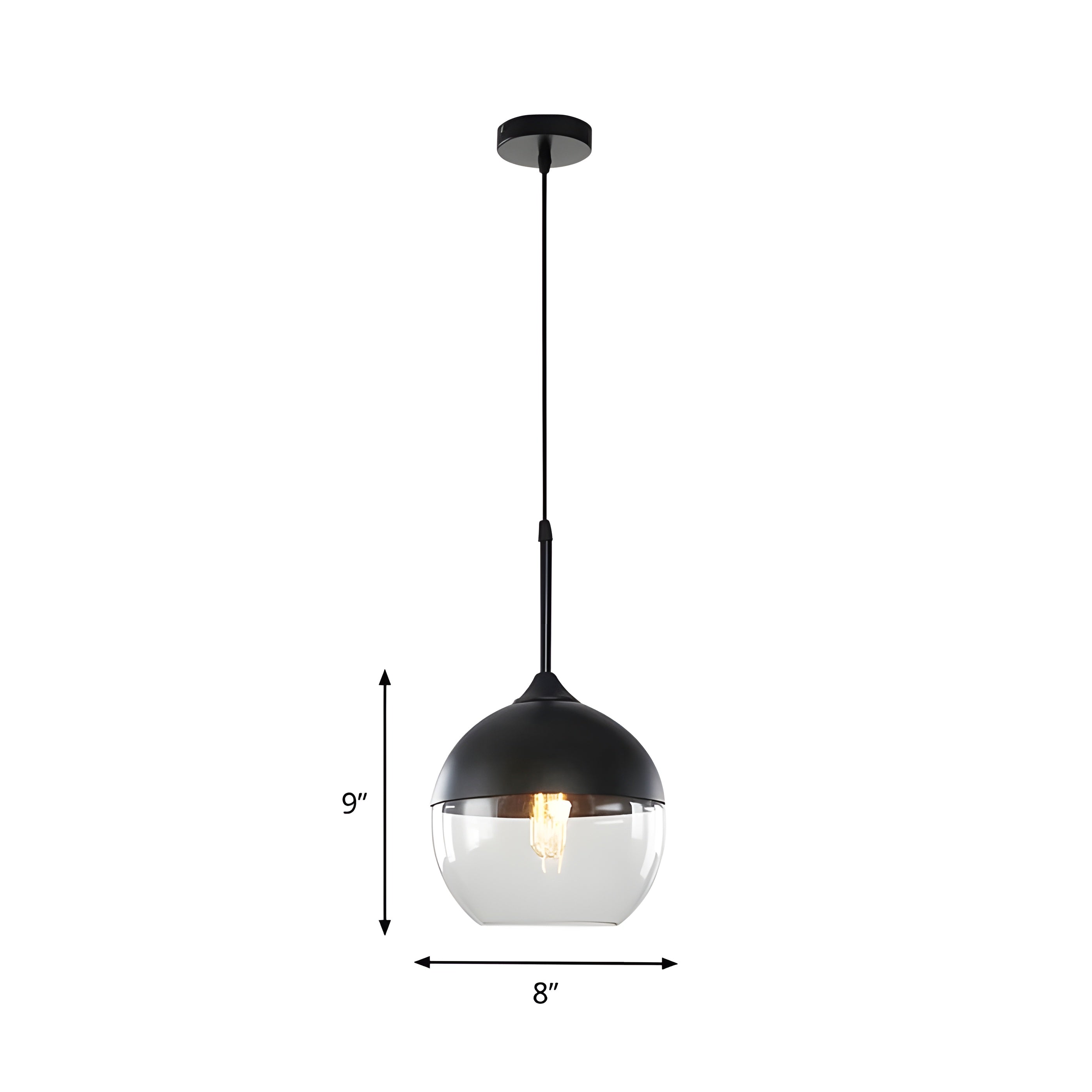 RusticLuxe Suspension Bois Vintage Luxe | Boule ou Cylindre pour Salon