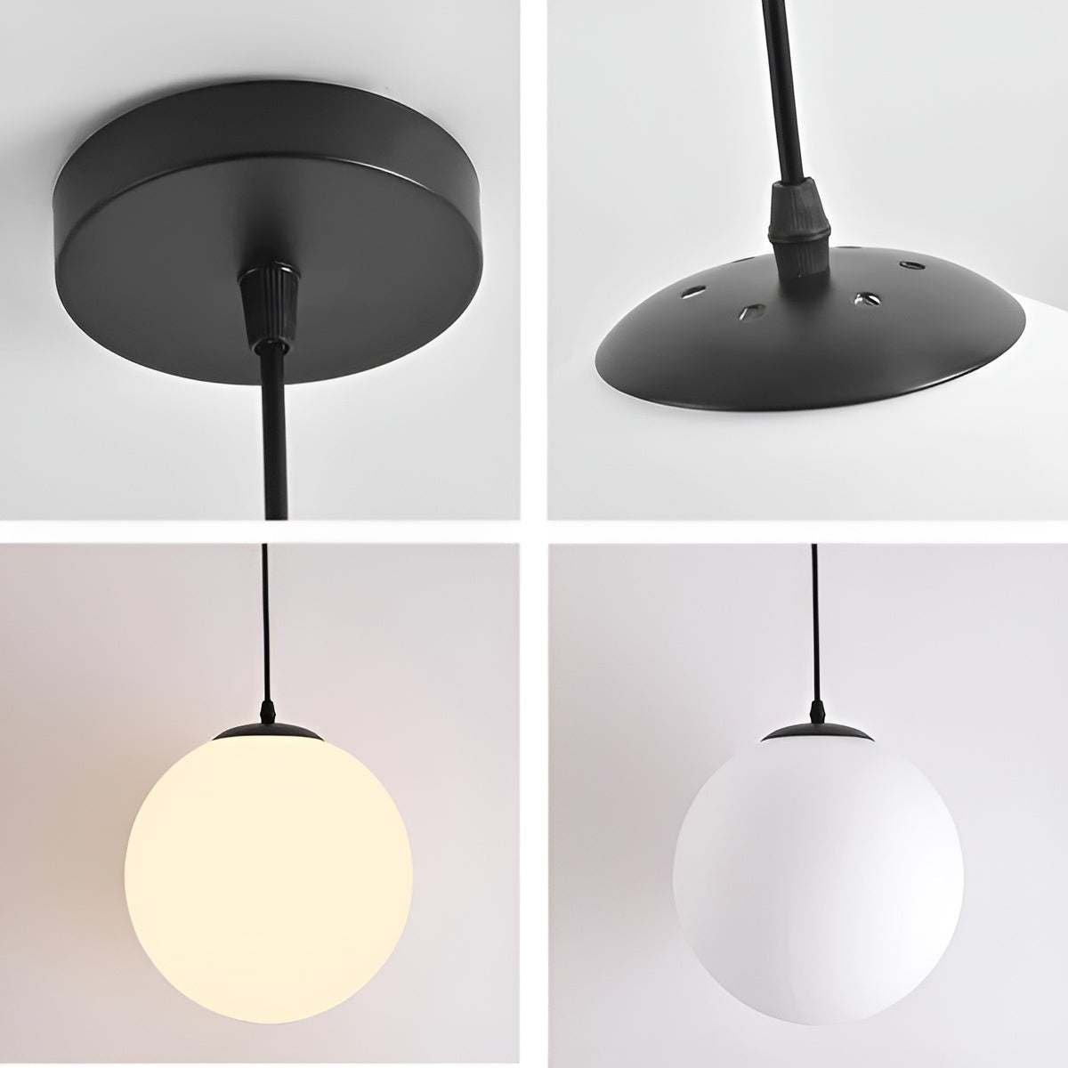 Suspension Métal Moderne | Parfaite pour Salle à Manger et Salon en Noir