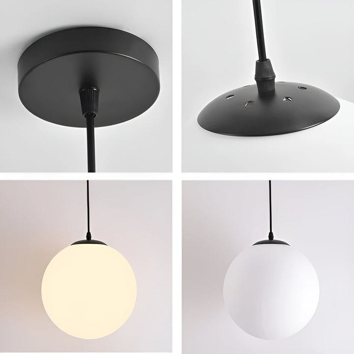 Suspension Métal Moderne | Parfaite pour Salle à Manger et Salon en Noir