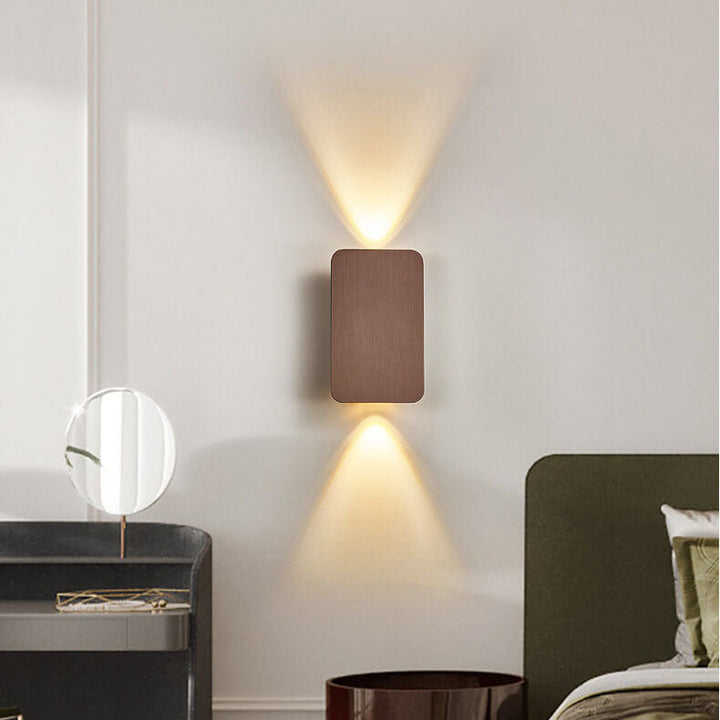 Applique Verre Rectangulaire Nordic 2 Lumières | Blanc Chaud ou Neutre LED