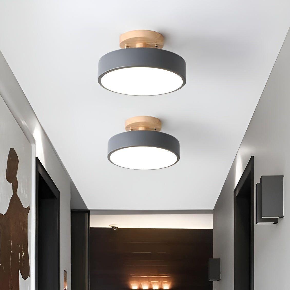 Norida Plafonnier Rond Design Italien Chic | Blanc Lumière Chaude 3000K Salon