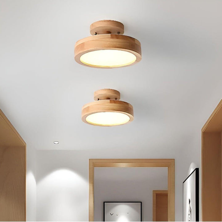 Norida Plafonnier Rond Design Italien Chic | Blanc Lumière Chaude 3000K Salon