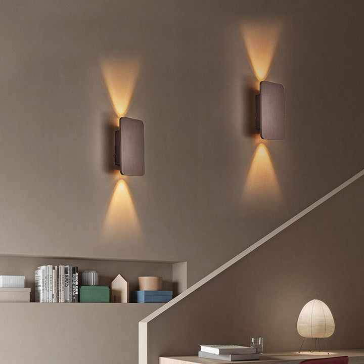 Applique Verre Rectangulaire Nordic 2 Lumières | Blanc Chaud ou Neutre LED