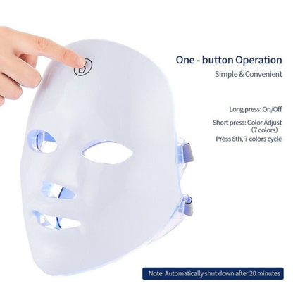 Masque LED Visage en Lumière Rouge — Anti-Âge, Acné et Éclat de Peau