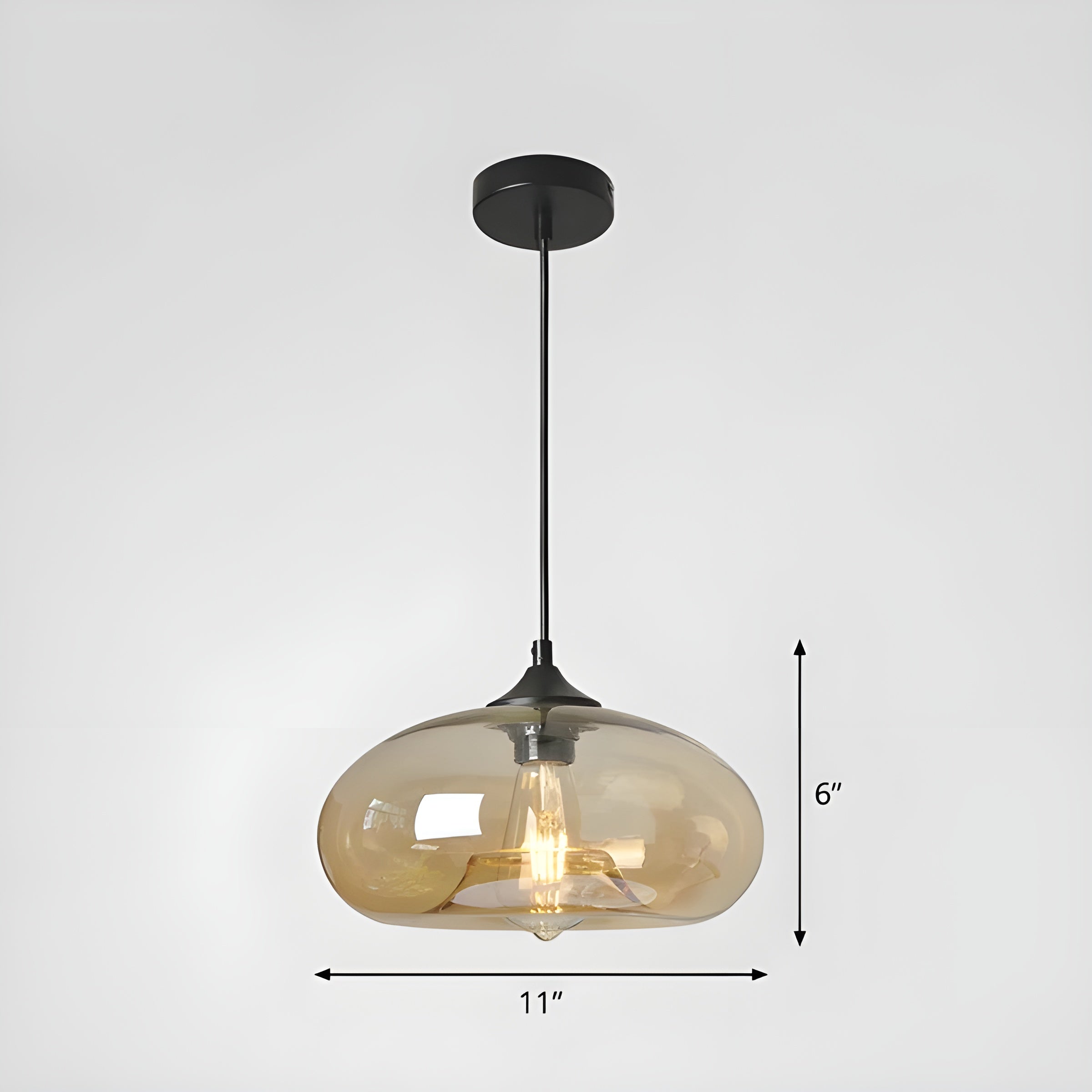 UrbanGlass Suspension Verre Moderne Urban | Style Contemporain Salon et Cuisine