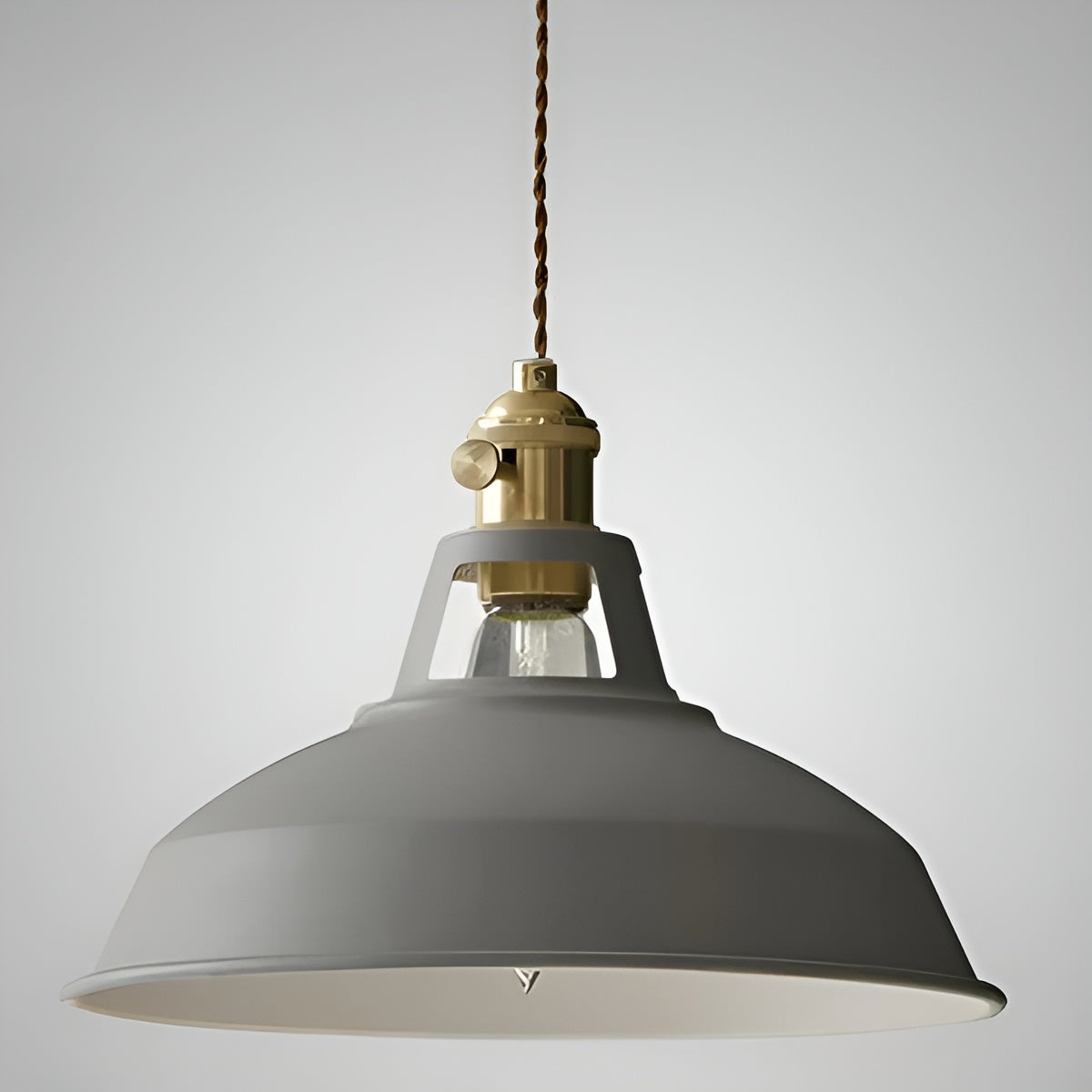 Suspension Industrielle Rétro Vintage | Décoration Maison et Restaurant Gris ou Blanc