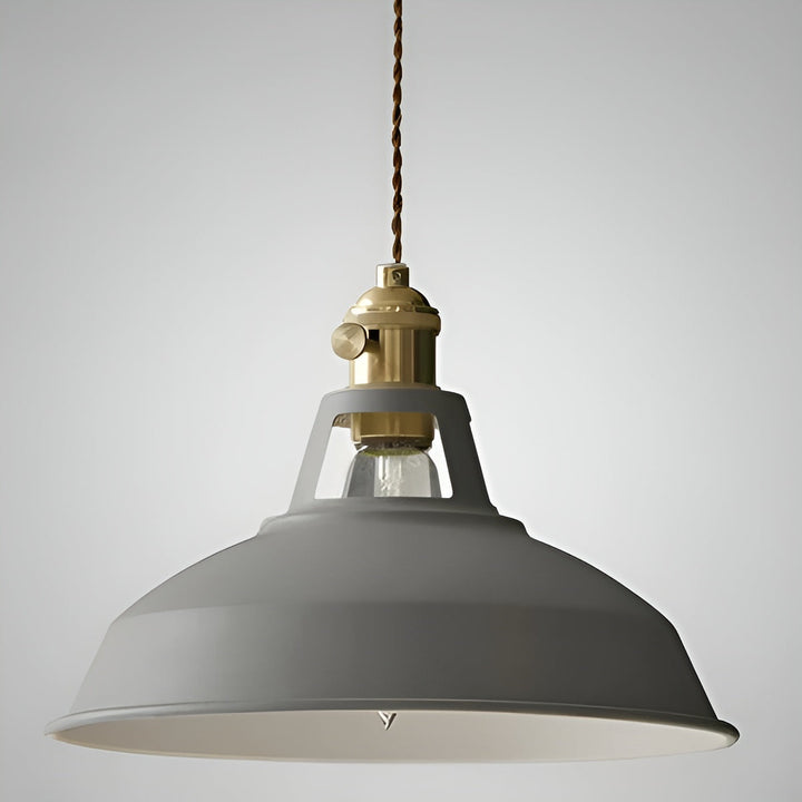 Suspension Industrielle Rétro Vintage | Décoration Maison et Restaurant Gris ou Blanc