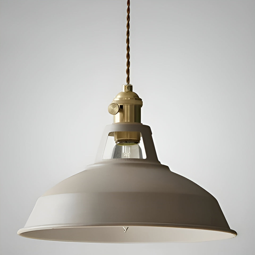 Suspension Industrielle Rétro Vintage | Décoration Maison et Restaurant Gris ou Blanc