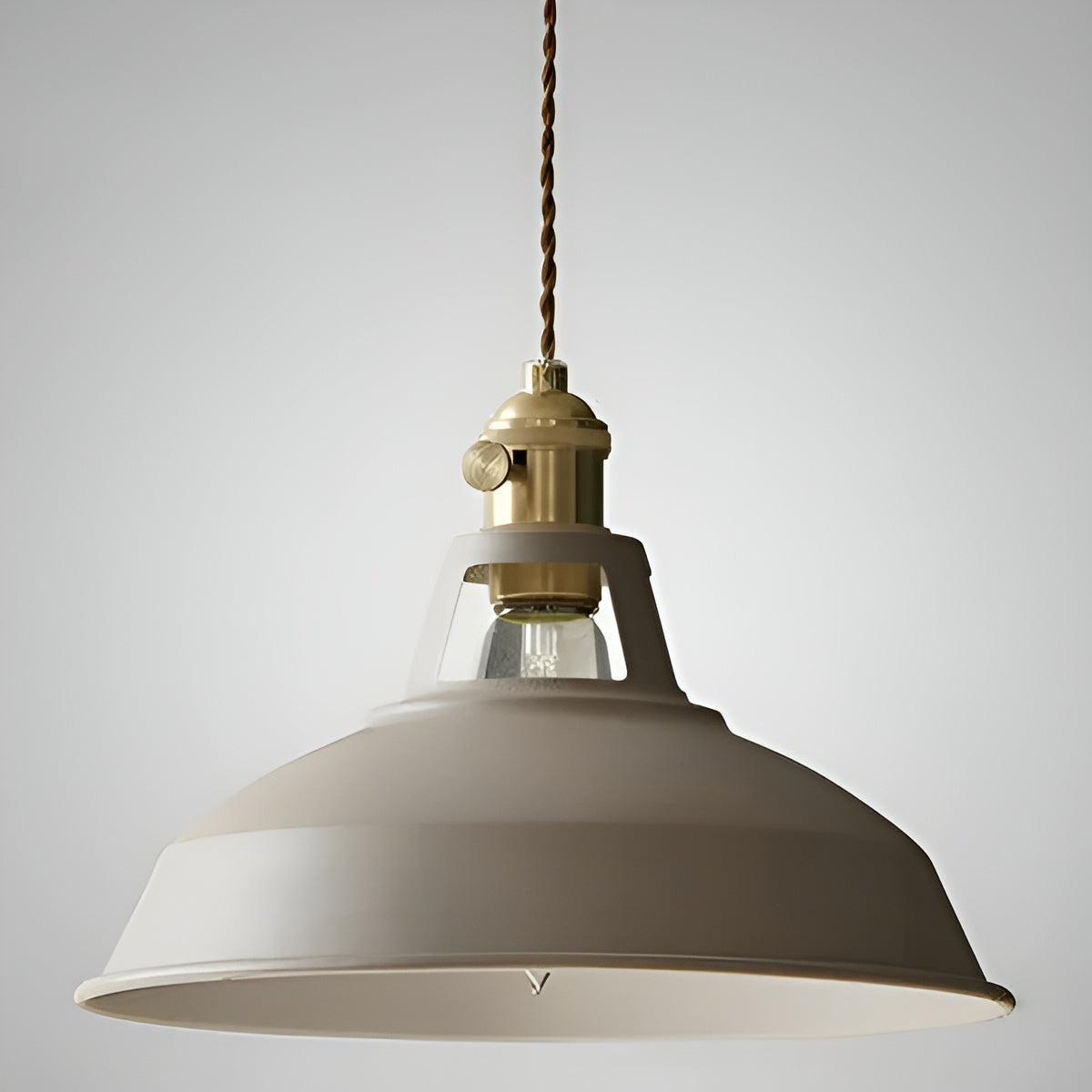 Suspension Industrielle Rétro Vintage | Décoration Maison et Restaurant Gris ou Blanc