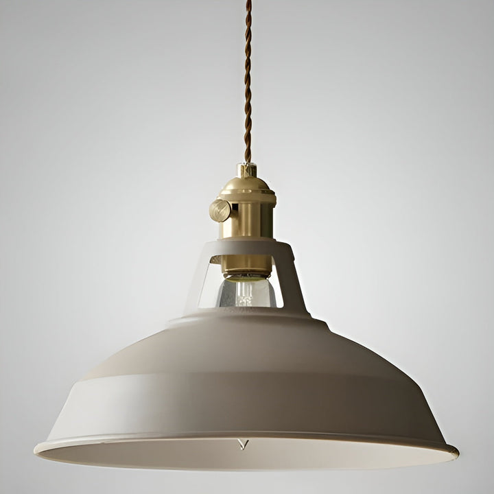 Suspension Industrielle Rétro Vintage | Décoration Maison et Restaurant Gris ou Blanc