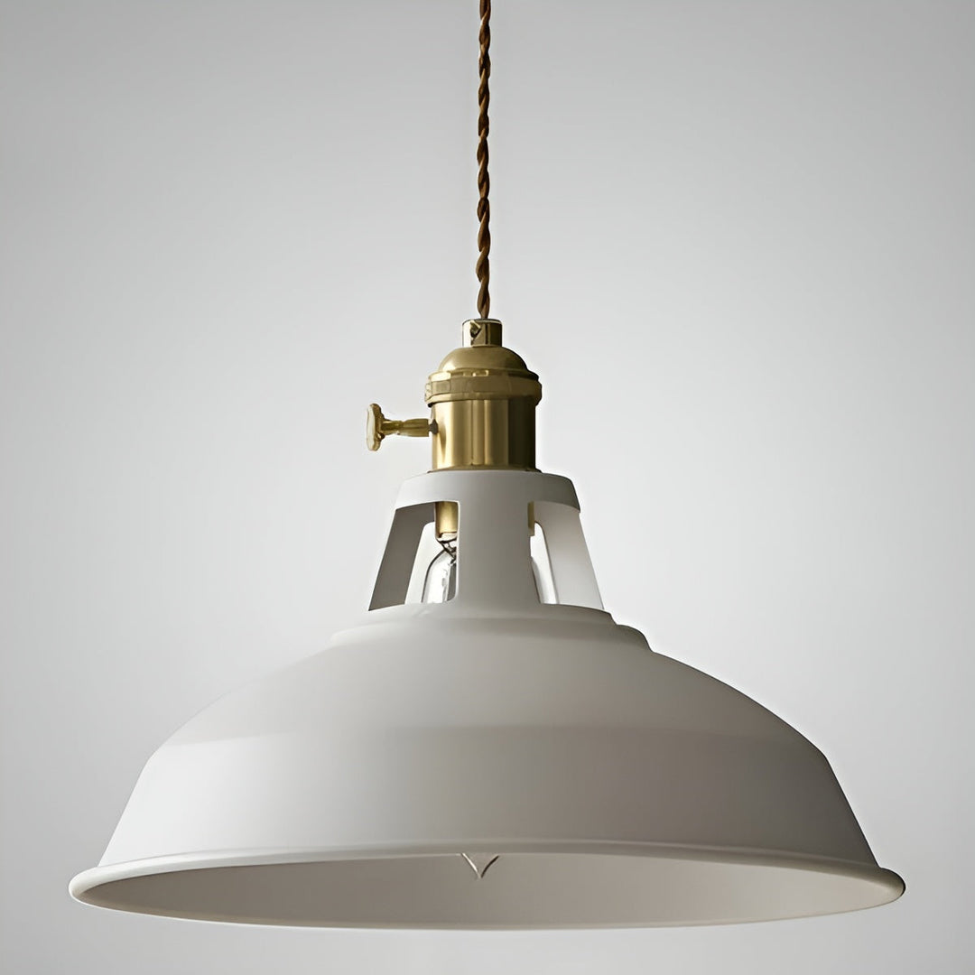 Suspension Industrielle Rétro Vintage | Décoration Maison et Restaurant Gris ou Blanc