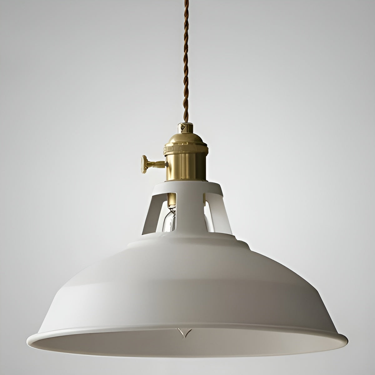 Suspension Industrielle Rétro Vintage | Décoration Maison et Restaurant Gris ou Blanc