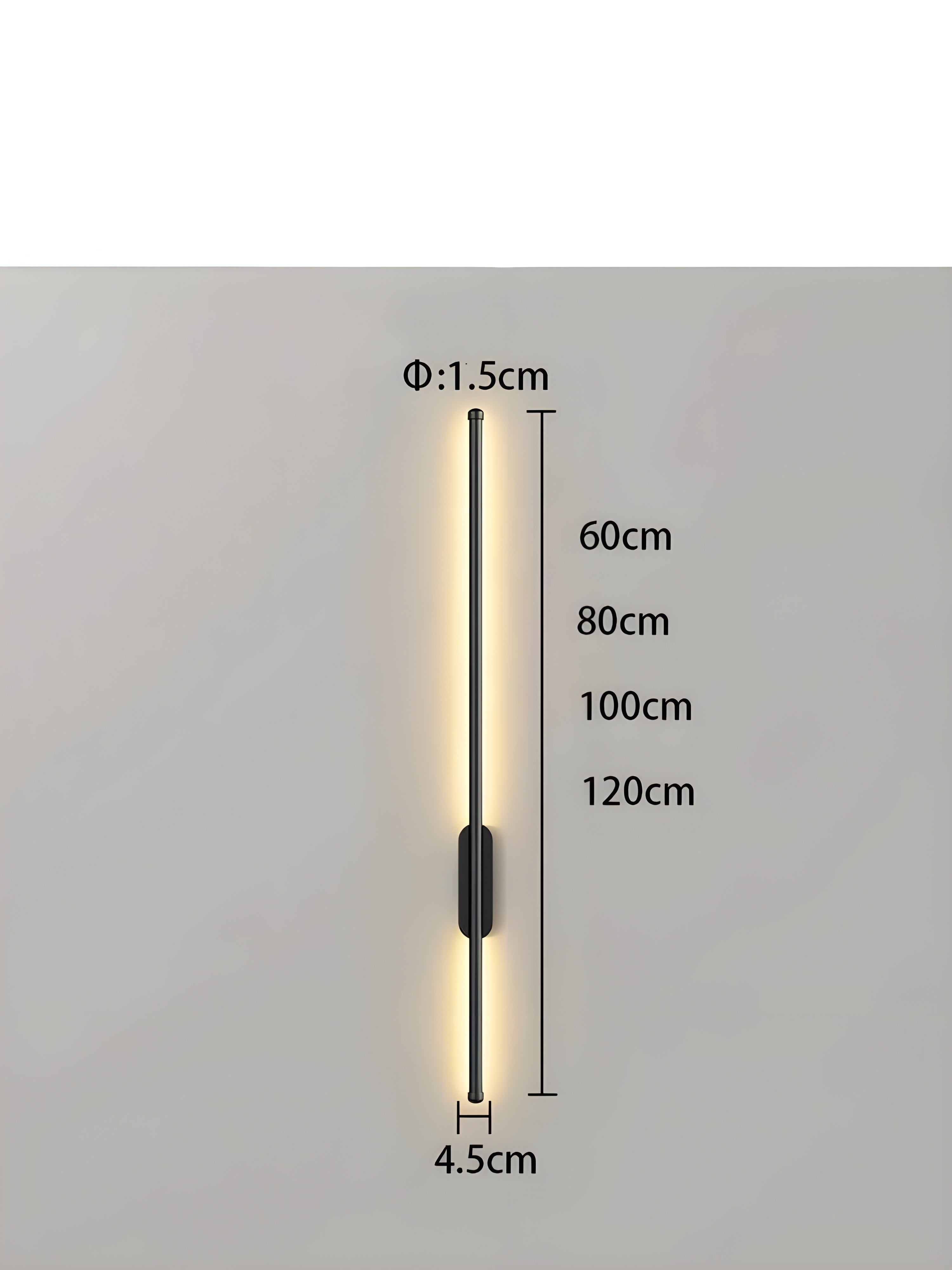 VillaBeam Applique Linéaire Moderne Élégante | Lumière Chaude ou Froide Noir