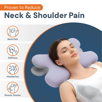 Oreiller Cervical en Mémoire de Forme — 4 Couleurs pour Soulager la Nuque