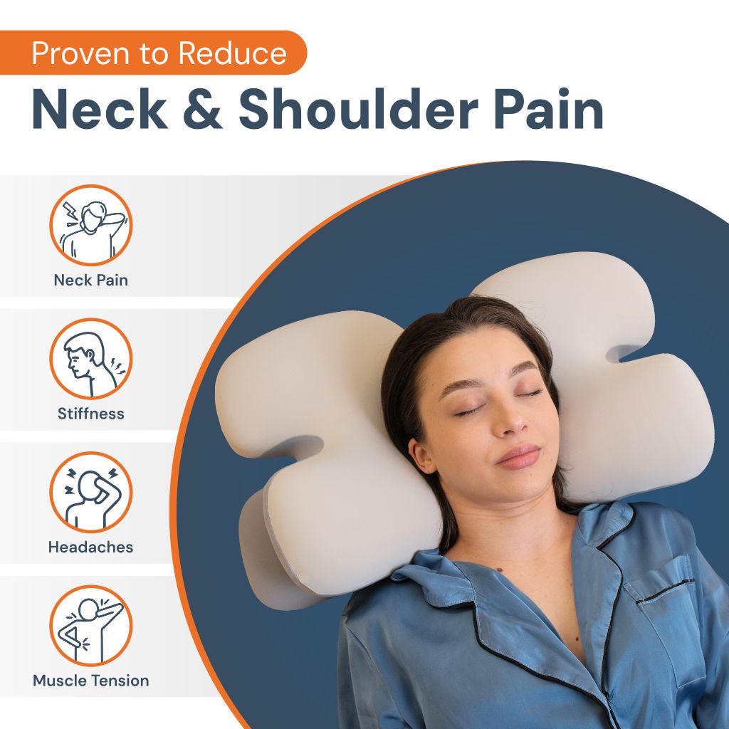 Oreiller Cervical Ergonomique en Mémoire de Forme — Réveil Sans Douleur