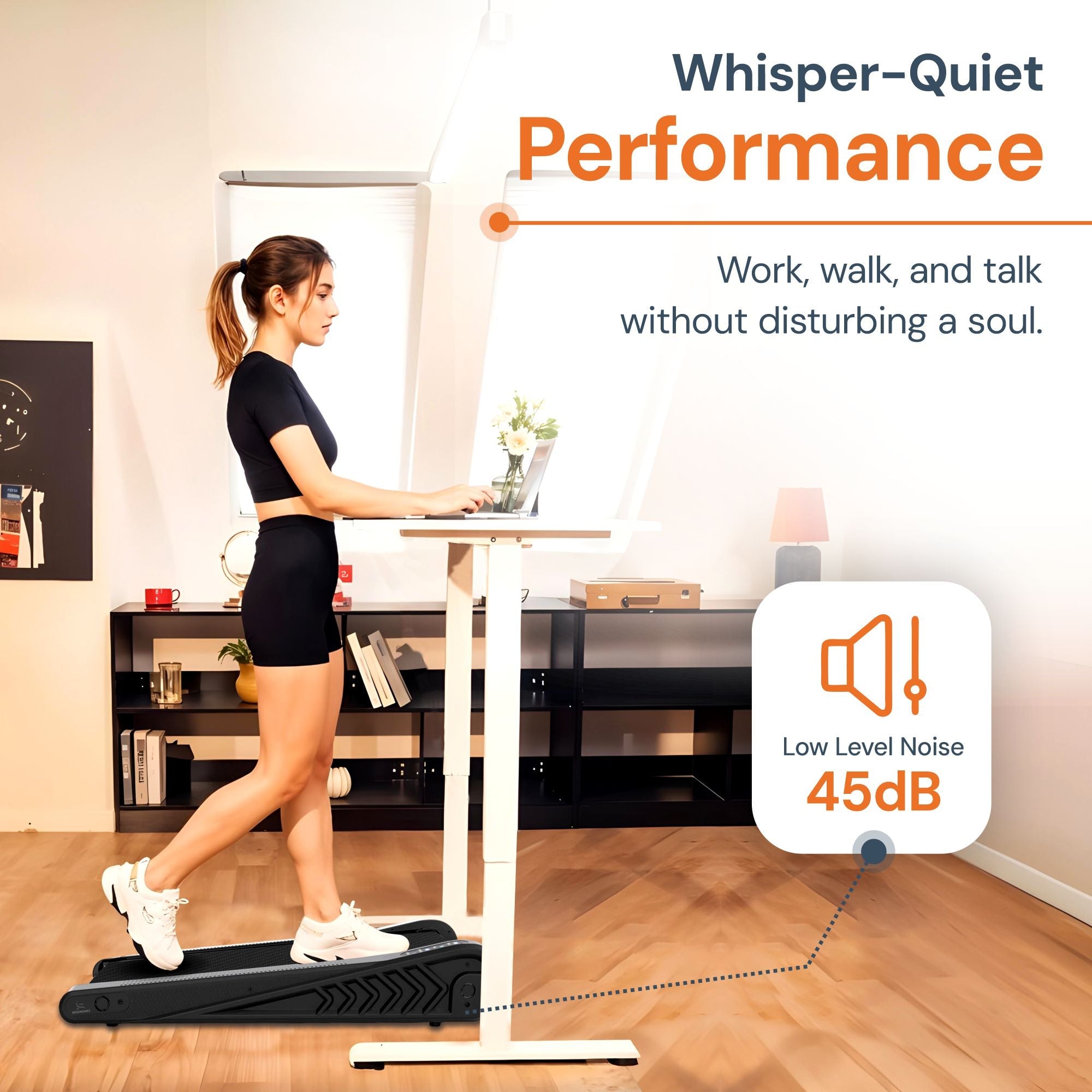 STRIDE PRO — Tapis de Marche Incliné Mini pour Bureau Debout