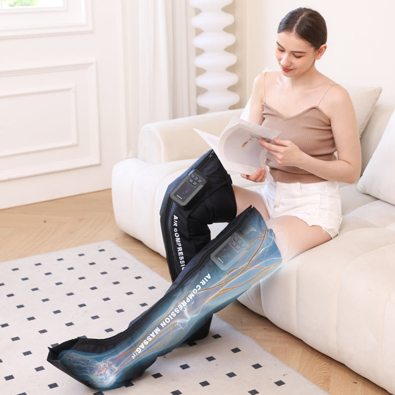 Masseur à Compression d'Air pour Jambes Sans Fil — Circulation et Récupération