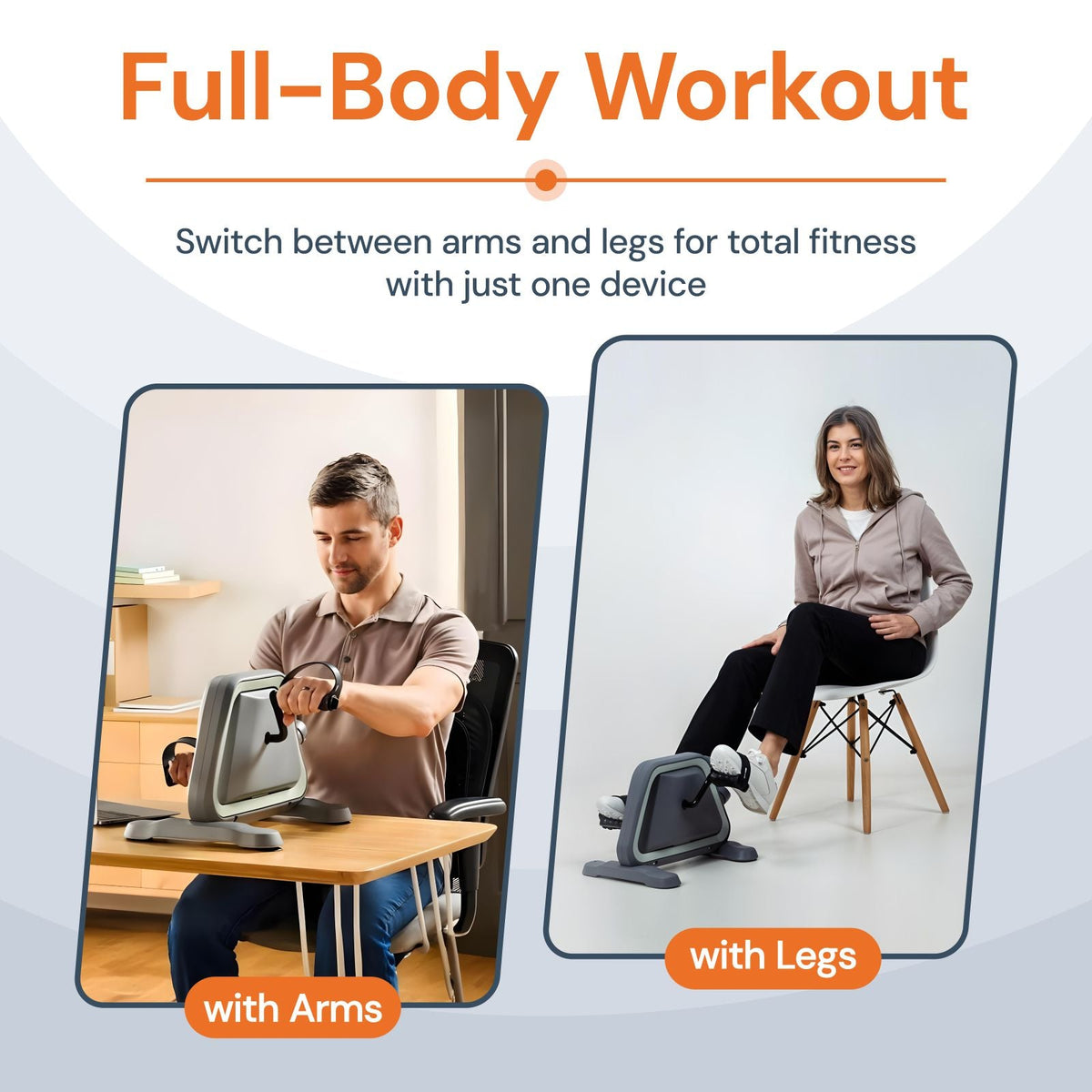 PedalLite — Pédalier Portable pour Bras et Jambes, Rééducation et Fitness