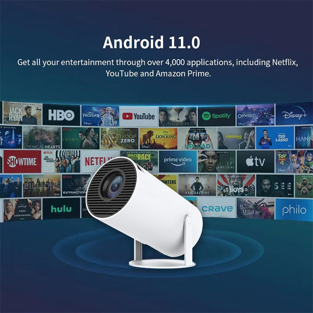 Mini Projecteur Portable 4K — Cinéma Premium WiFi Bluetooth Partout