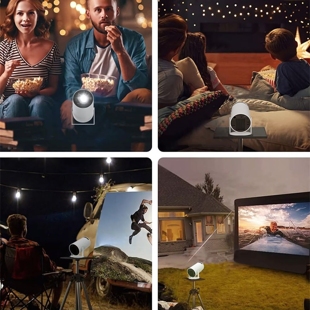Mini Projecteur Portable 4K — Cinéma Premium WiFi Bluetooth Partout