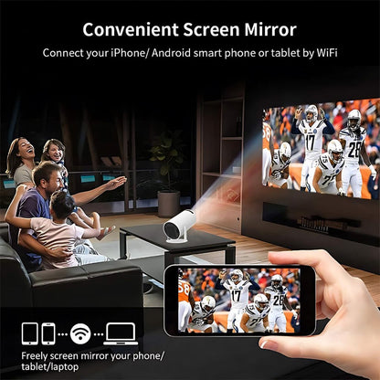 Mini Projecteur Portable HD WiFi Bluetooth — Cinéma Maison Partout