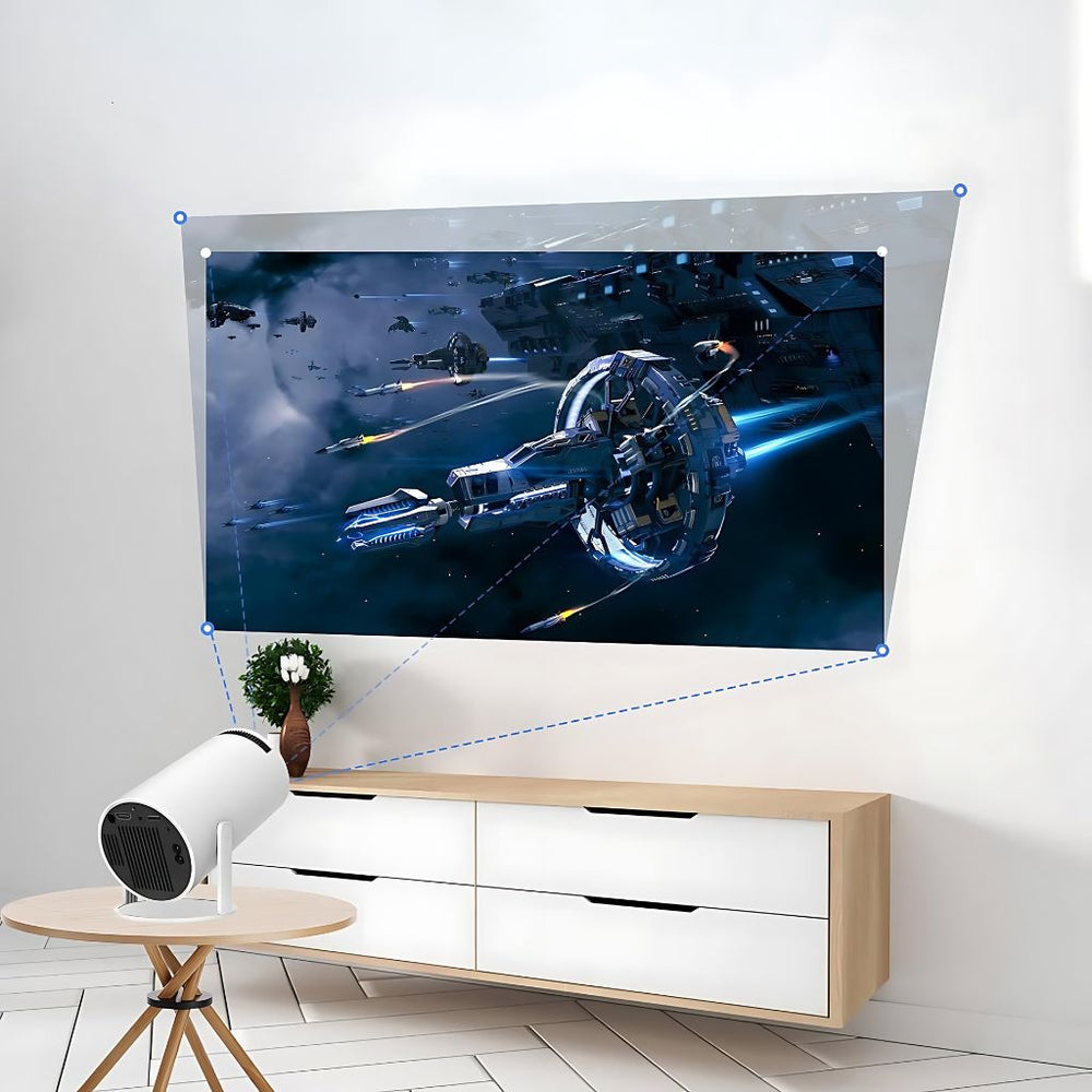Mini Projecteur Portable 4K — Cinéma Premium WiFi Bluetooth Partout