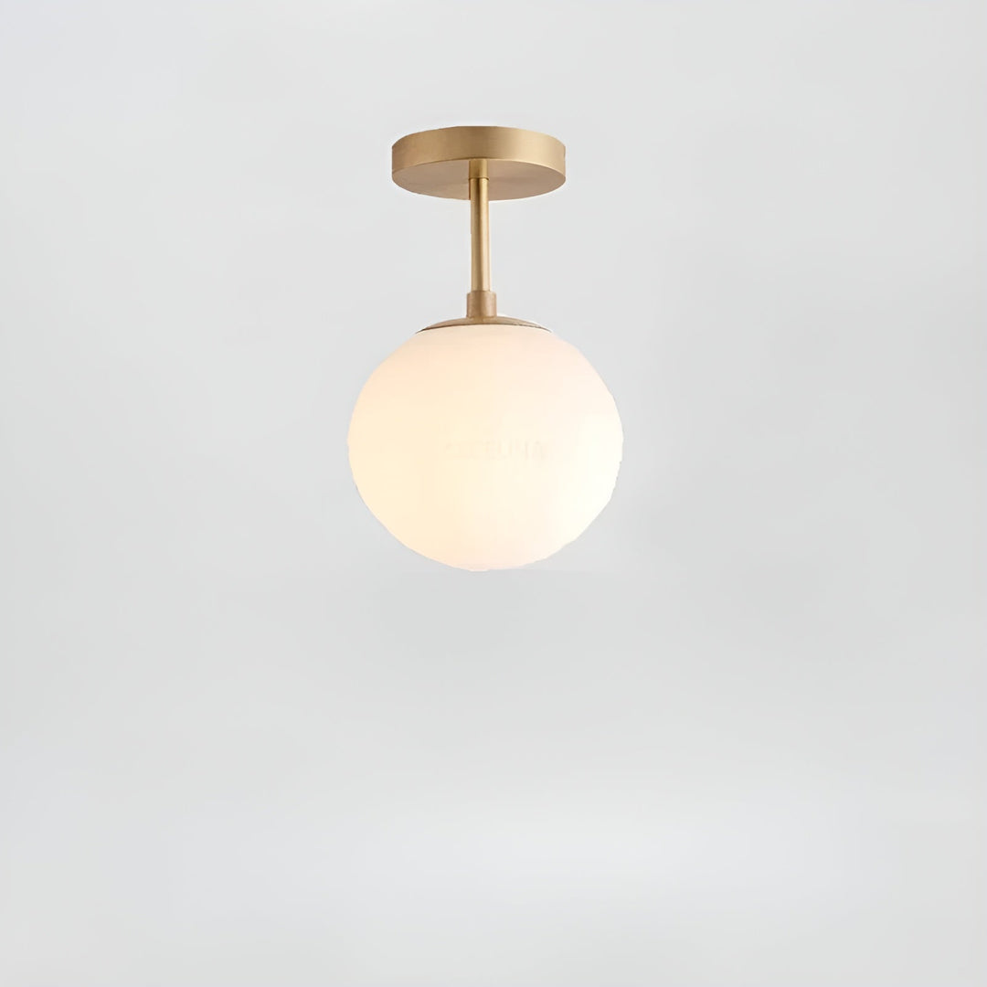 Plafonnier Verre Nordic Salon et Chambre | Noir 1 ou 2 Coupes Design Épuré