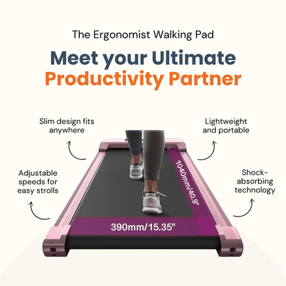 Tapis de Marche et Course STRIDE pour Bureau — 3 Couleurs, Fitness et Productivité