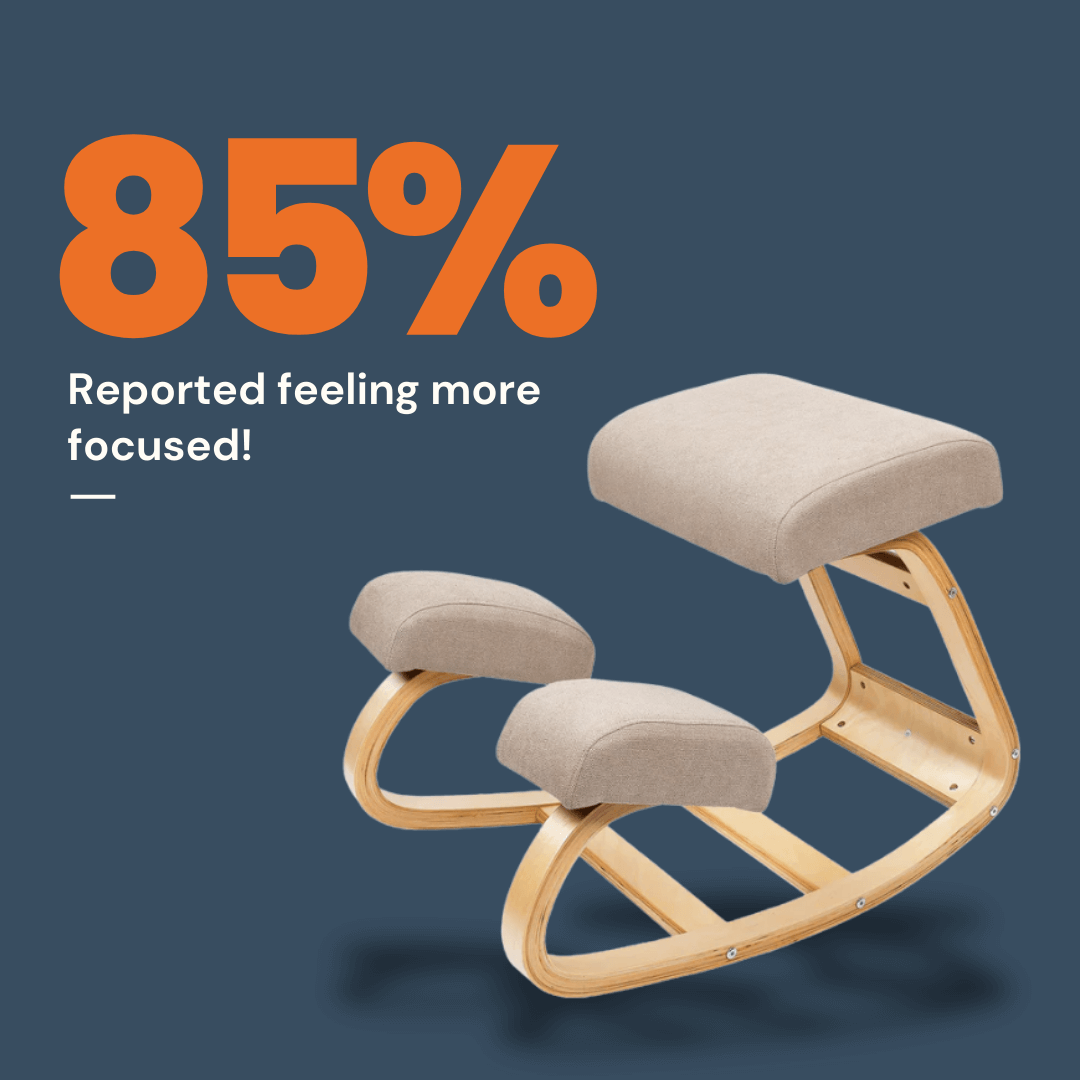 Chaise Agenouillée Ergonomique pour Améliorer la Posture et Soulager les Lombaires