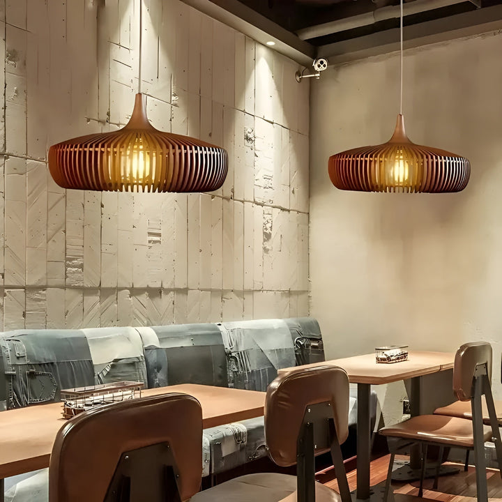 Suspension Bois Qualité Ambiance | Chêne ou Noyer pour Intérieur Cosy