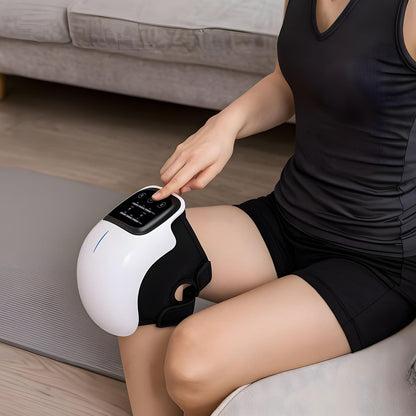 Masseur de Genoux Infrarouge avec Chaleur et Vibration — Arthrite et Douleurs