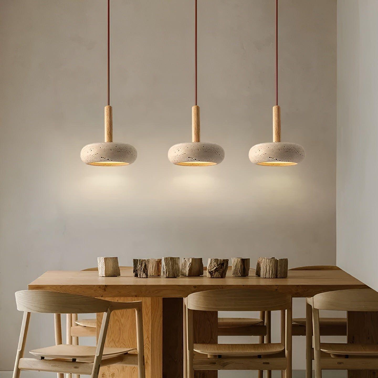 HaloStone Plafonnier Pierre LED Rétro Wabi-Sabi | Design Japonais Authentique