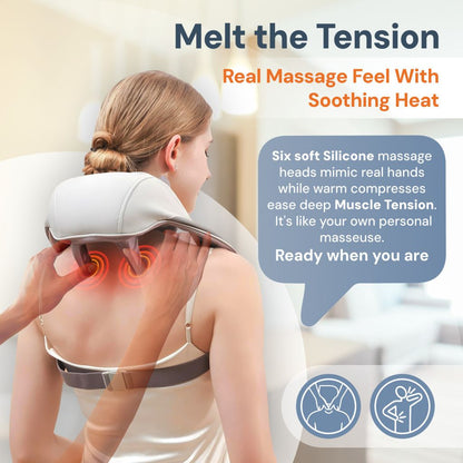 Masseur Nuque et Épaules Premium Shiatsu — Soulagement des Douleurs Chroniques