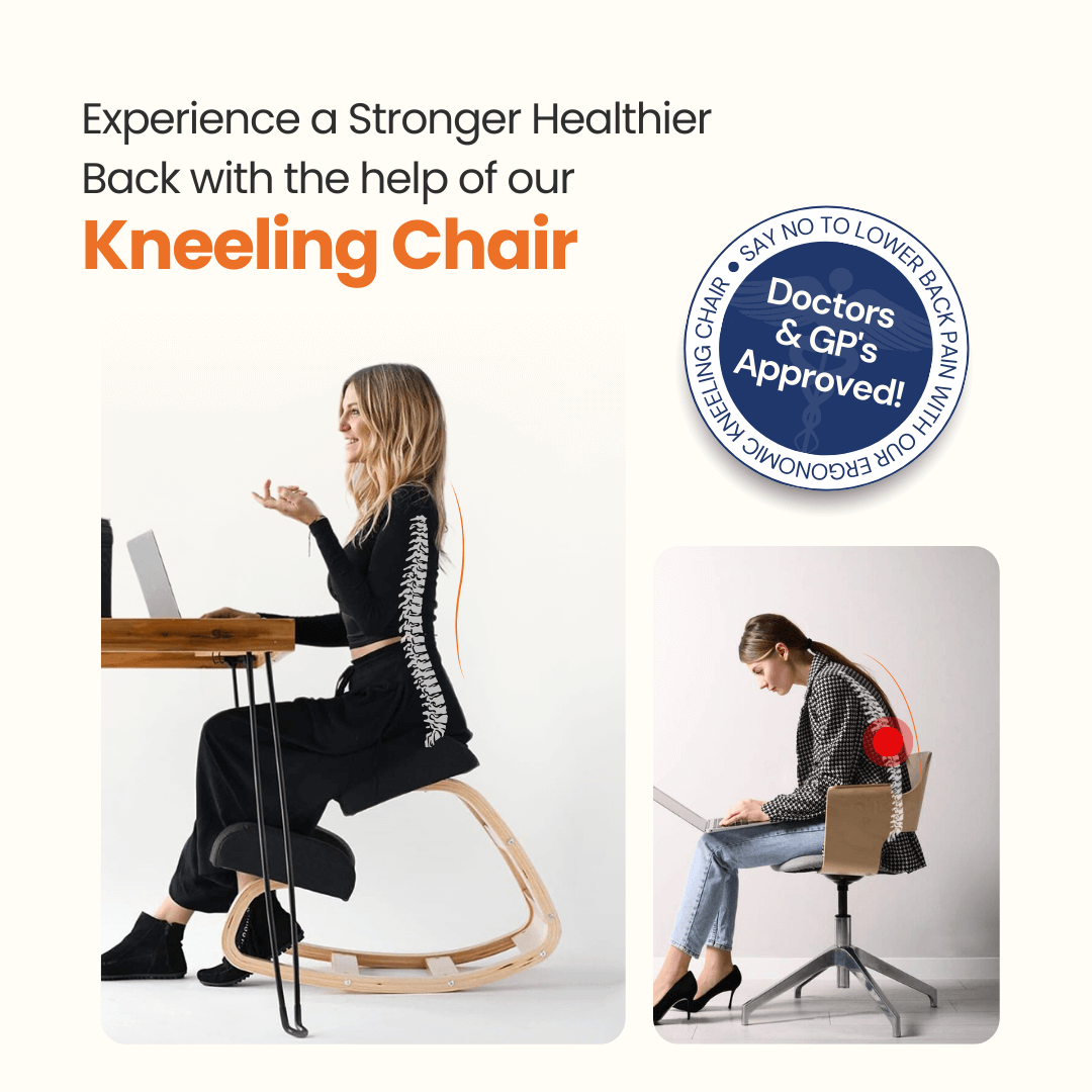 Chaise Agenouillée Ergonomique pour Améliorer la Posture et Soulager les Lombaires