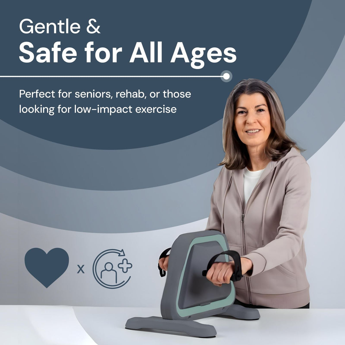 Vélo Pédalier Mini Portable pour Bureau — Circulation et Rééducation