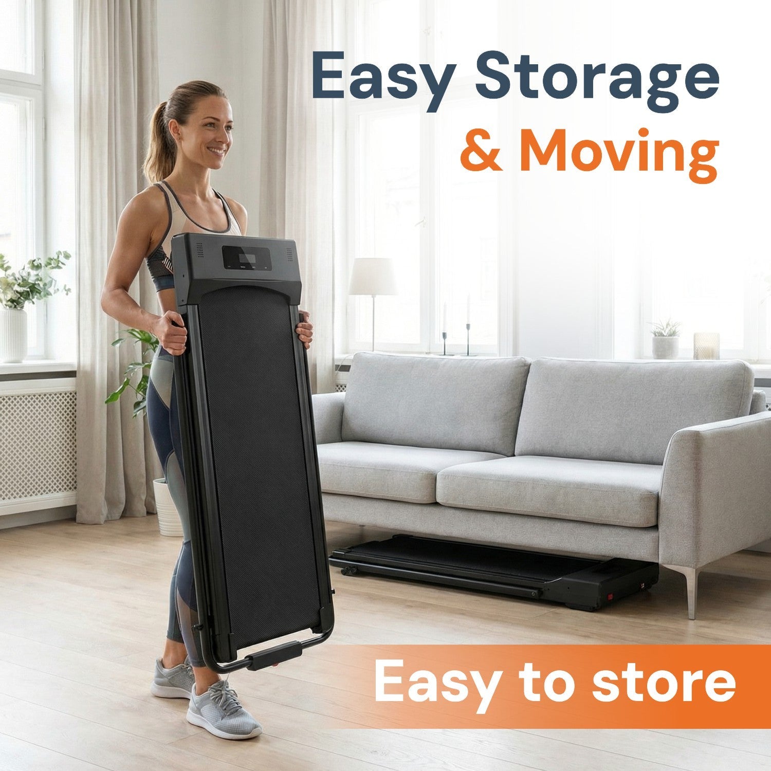Tapis de Marche avec Rampes Pliables — Restez Actif au Bureau