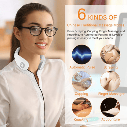Mini Masseur de Nuque Portable — Discret et Efficace pour le Bureau