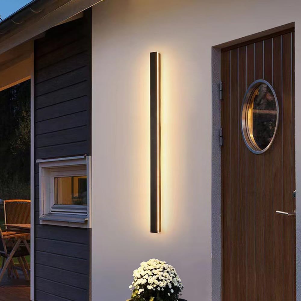 Lampe Extérieure Résistante Stylée 30cm | Terrasse et Entrée Blanc Chaud ou Froid