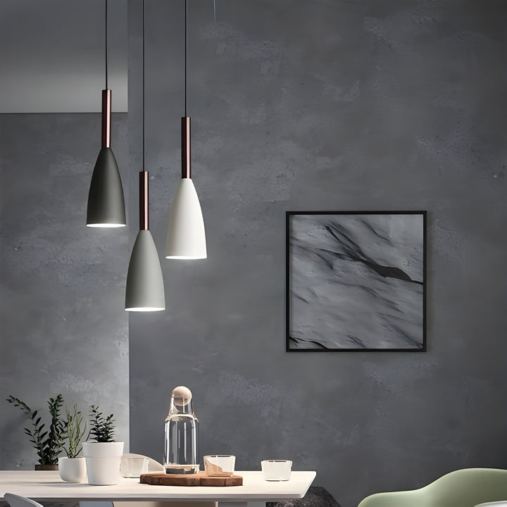Suspension Scandinave Hauteur Réglable | Cuisine et Chambre Blanc ou Gris