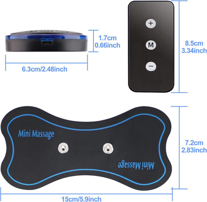 Set Masseur Électrique EMS TENS avec Patches — Corps et Nuque