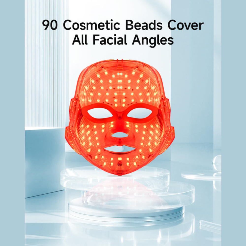 Masque LED Visage en Lumière Rouge — Anti-Âge, Acné et Éclat de Peau