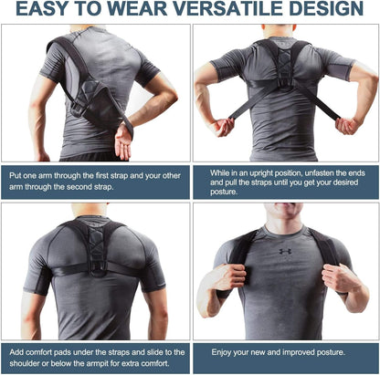 Correcteur de Posture Ergonomique — Rééducation Naturelle des Épaules au Bureau