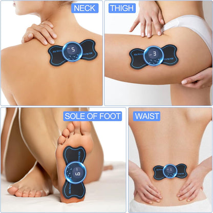 Set Masseur Électrique EMS TENS avec Patches — Corps et Nuque