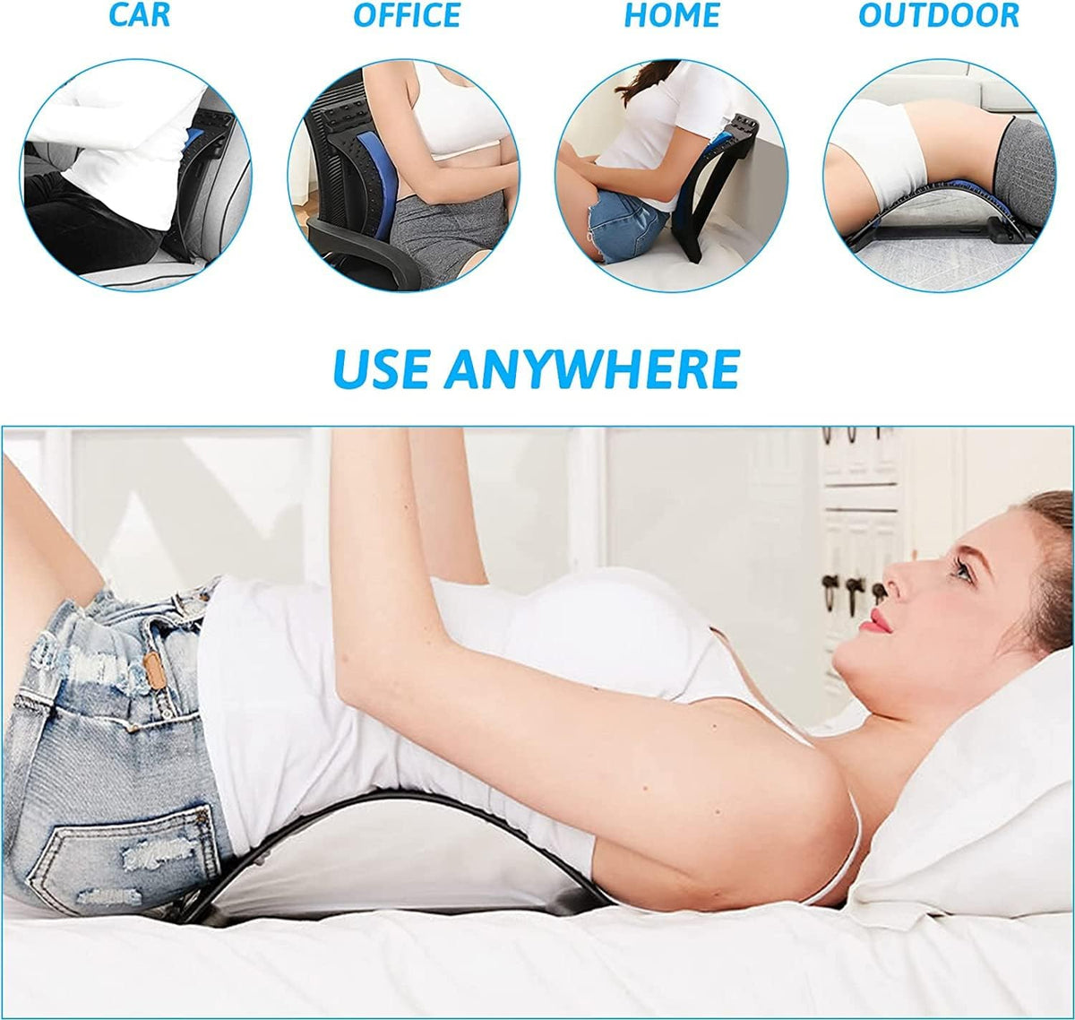 Étireur de Dos pour Décompression Lombaire et Amélioration de la Posture