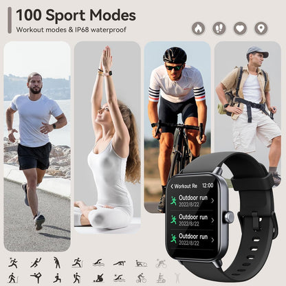 Montre Connectée Fitness Tracker — Suivi Santé Sport et Sommeil