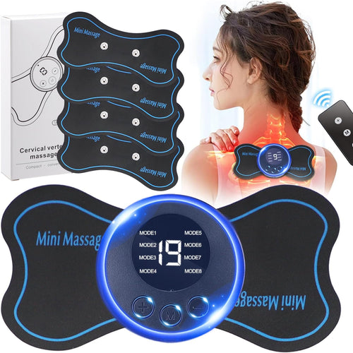 Set Masseur Électrique EMS TENS avec Patches — Corps et Nuque