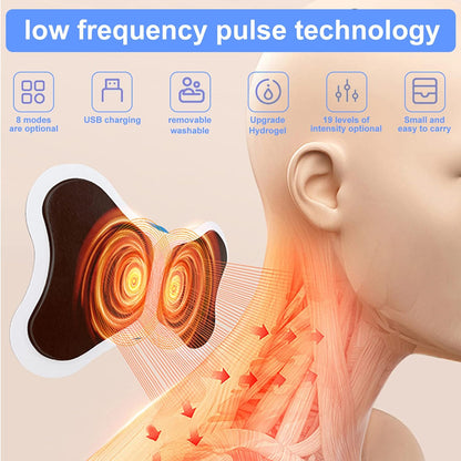 Set Masseur Électrique EMS TENS avec Patches — Corps et Nuque